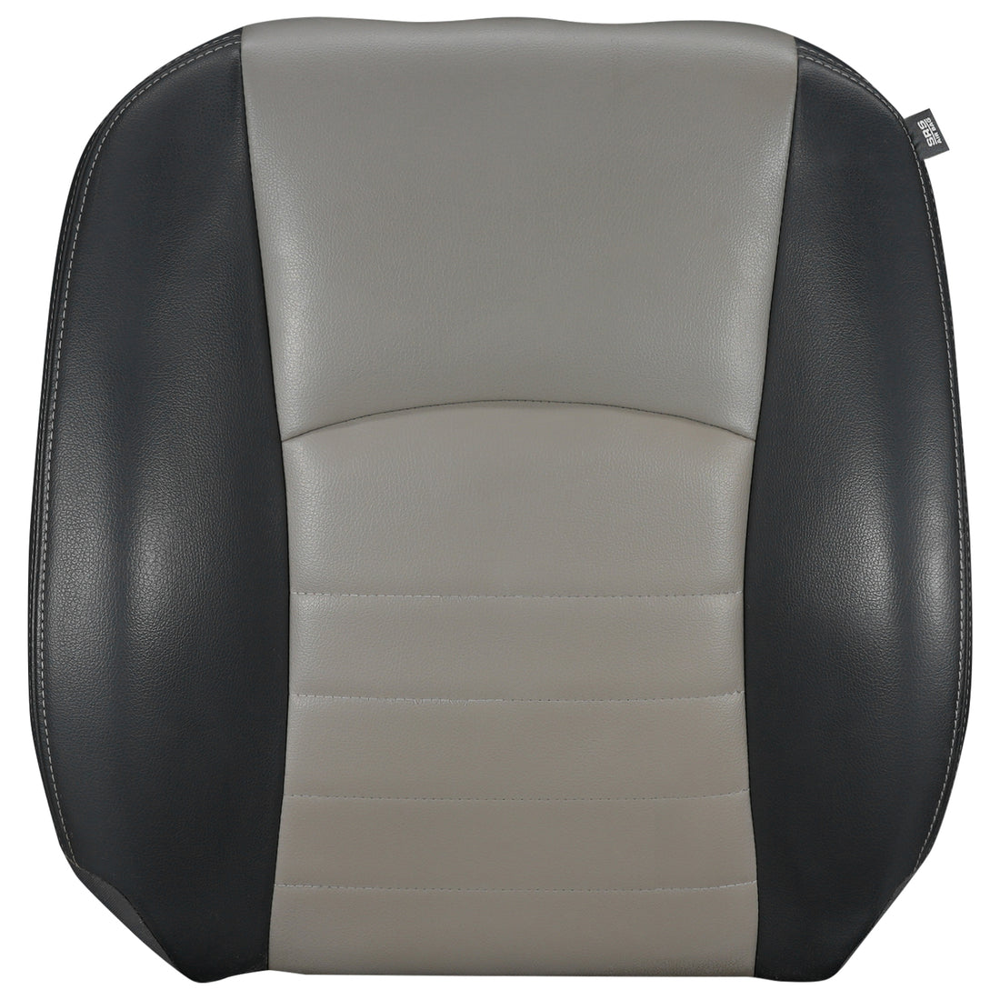 Front view of driver Top Cover Dark Slate w/ Medium Graystone inserts (Trim Code TXV3) for Dodge Ram
