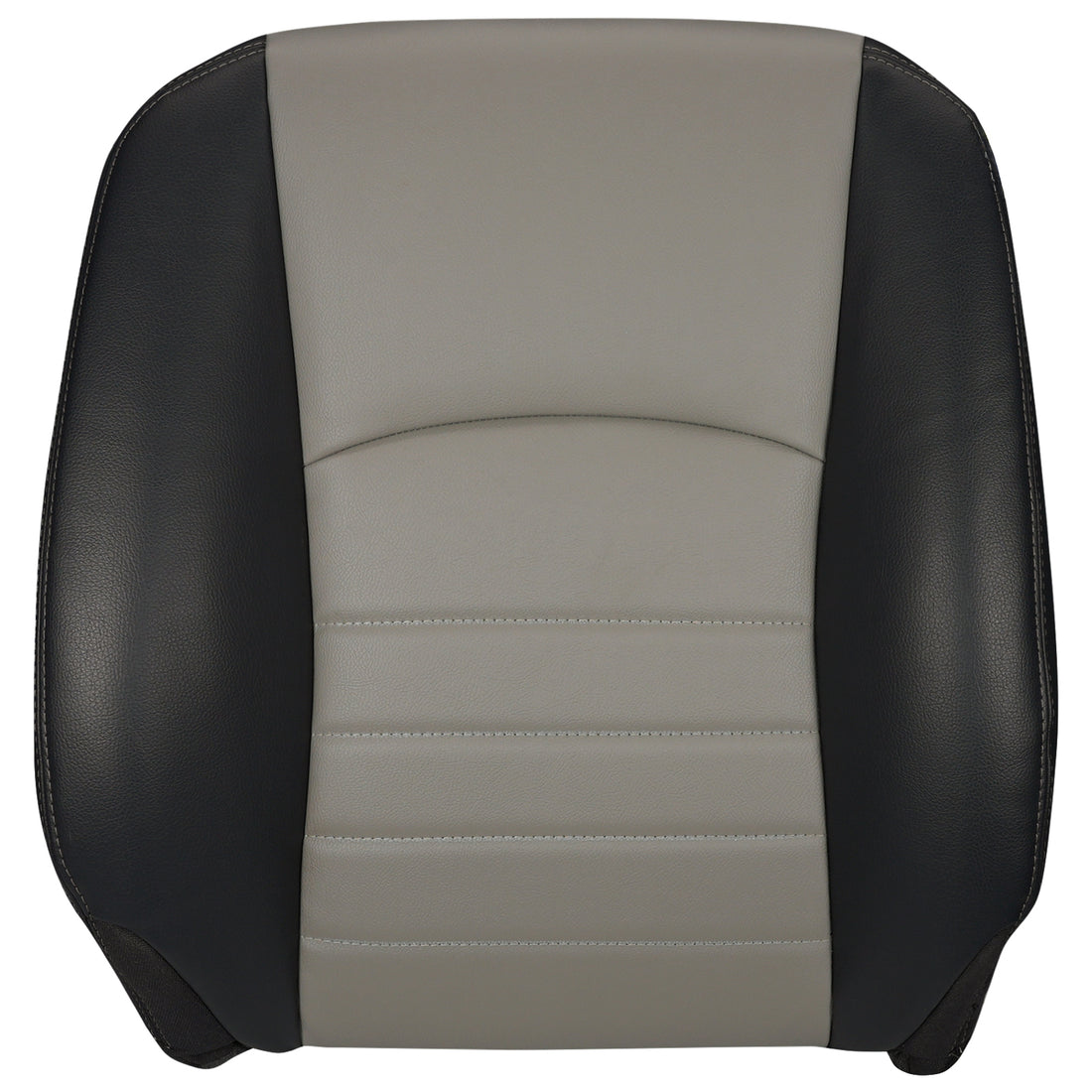 Front view of driver Top Cover Dark Slate w/ Medium Graystone inserts (Trim Code TXV3) for Dodge Ram