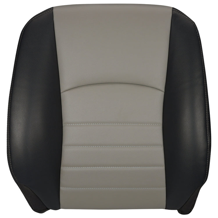 Front view of driver Top Cover Dark Slate w/ Medium Graystone inserts (Trim Code TXV3) for Dodge Ram