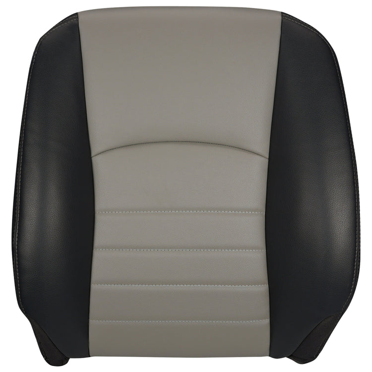 Front view of passenger Top Cover Dark Slate w/ Medium Graystone inserts (Trim Code TXV3) for Dodge Ram