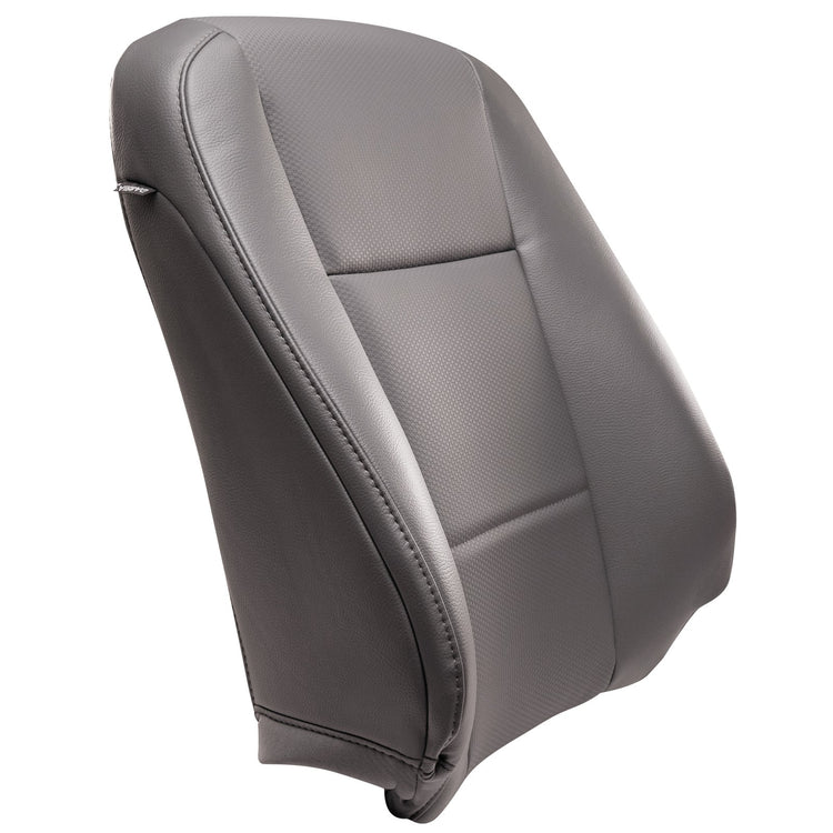 2015 - 2017 Ford F550 XL - Super Cab - Front Row Passenger Side - Top Seat Cover - Material Config OEM All Vinyl - Medium Earth Gray