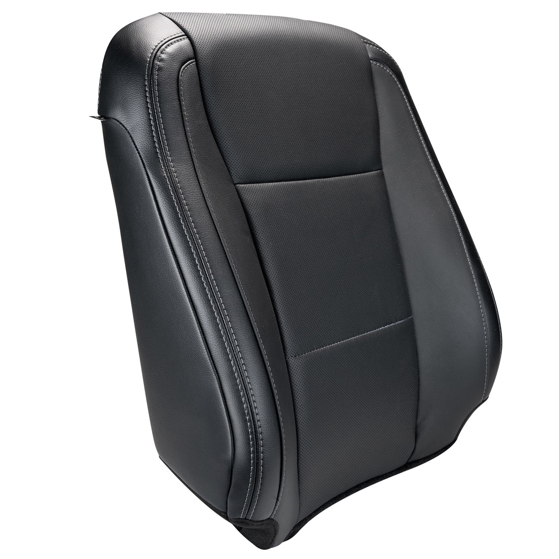 2016 - 2017 Ford F150 Lariat - Super Cab - Front Row Passenger Side Top Cover - Ebony - OEM Material Config. Leather/Vinyl - Compatible W/ Heated & Cooled Seats & Side Impact Airbag. Matches OEM Part # GL3Z-1664416-DG