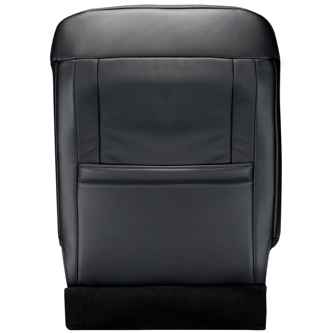 2016 - 2017 Ford F150 Lariat - Super Cab - Front Row Passenger Side Top Cover - Ebony - OEM Material Config. Leather/Vinyl - Compatible W/ Heated & Cooled Seats & Side Impact Airbag. Matches OEM Part # GL3Z-1664416-DG
