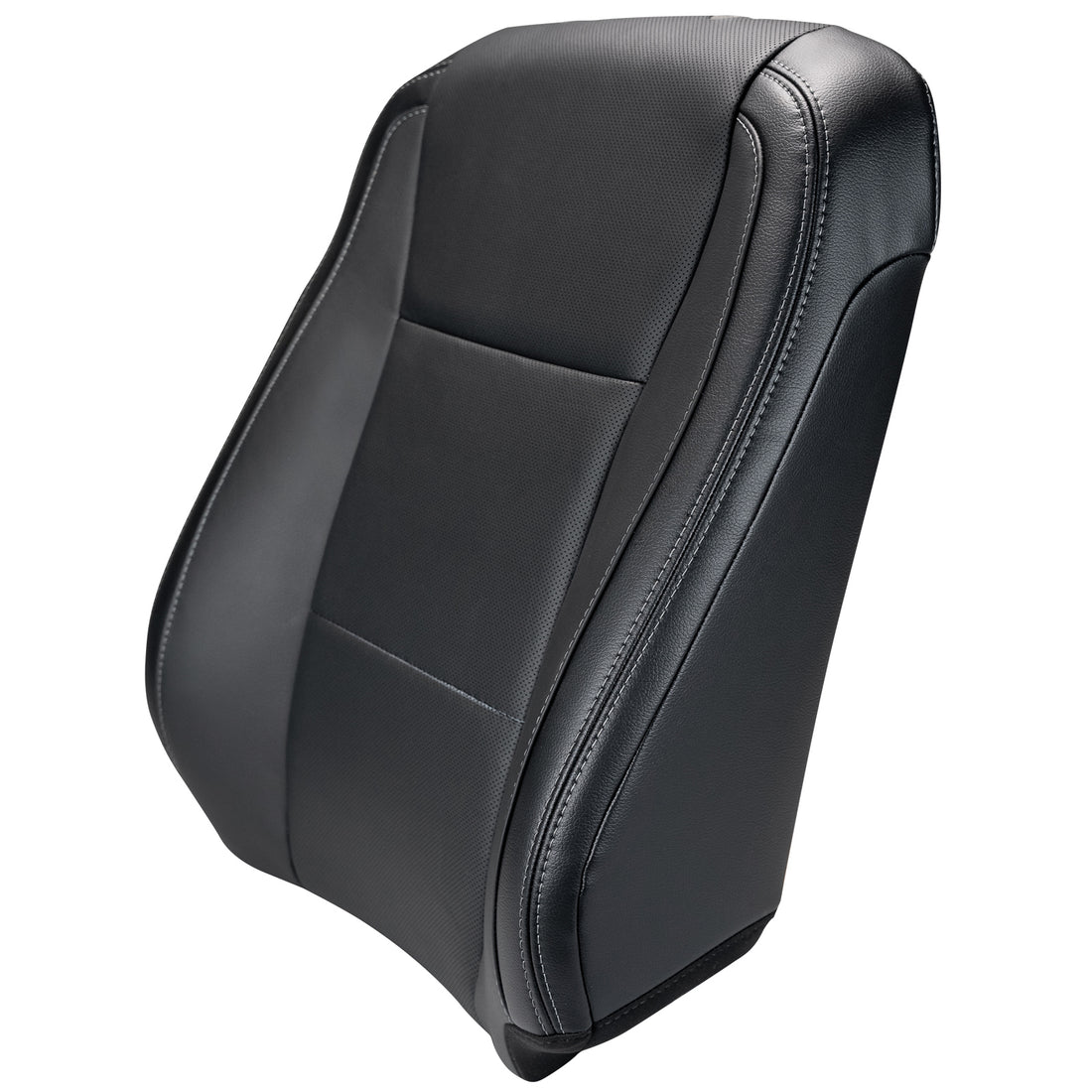 2016 - 2017 Ford F150 Lariat - Super Cab - Front Row Passenger Side Top Cover - Ebony - OEM Material Config. Leather/Vinyl - Compatible W/ Heated & Cooled Seats & Side Impact Airbag. Matches OEM Part # GL3Z-1664416-DG