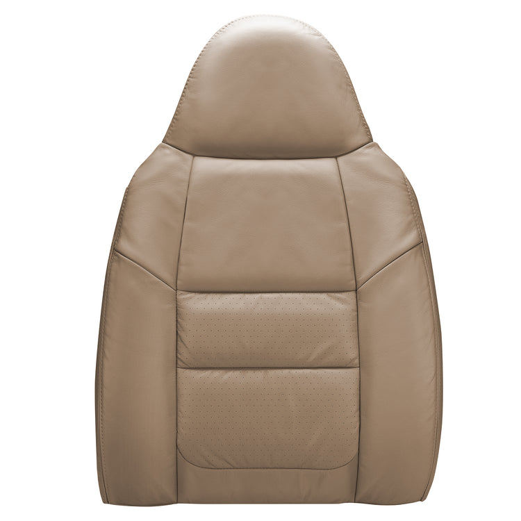 Front view of driver in Medium Parchment for Ford F250