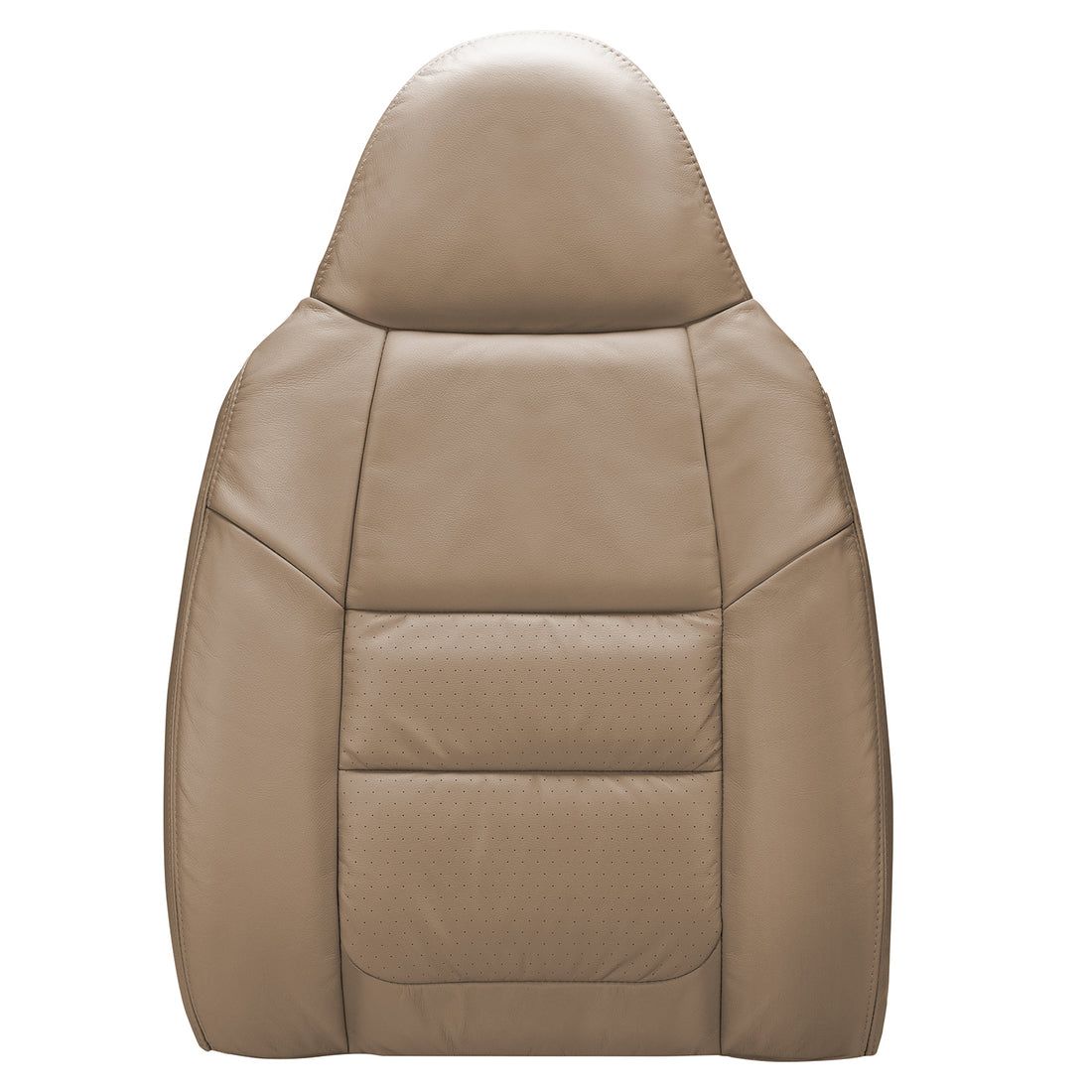 Front view of passenger in Medium Parchment for Ford F250