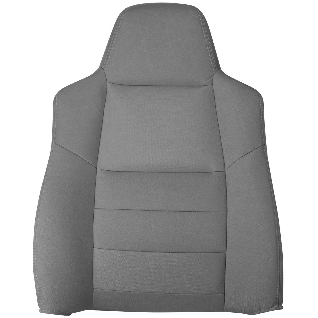 Front view of driver in Dillo Wolf Gray for Ford F250