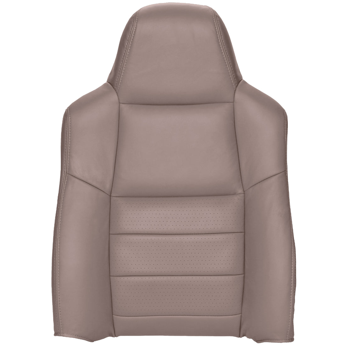 Front view of driver in Medium Parchment for Ford F250