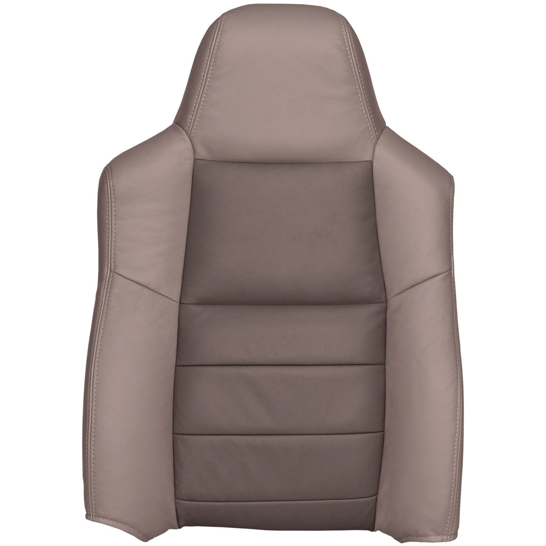 Front view of driver in Medium Parchment w/Medium Dark Parchment Insert for Ford F250