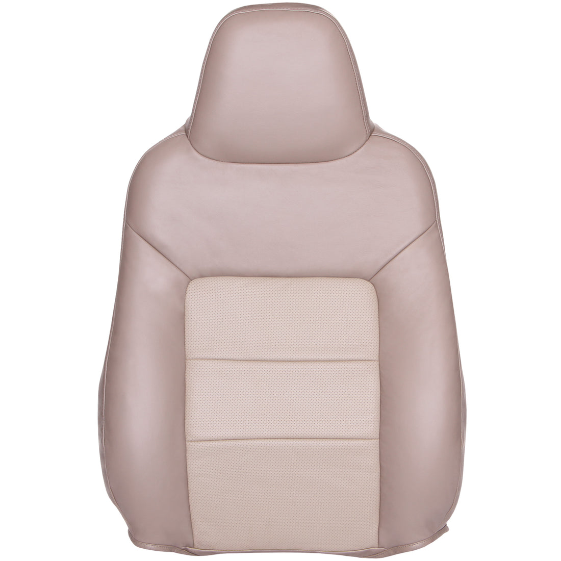 Front view of driver in Medium Parchment w/ Light Parchment Insert for Ford Expedition