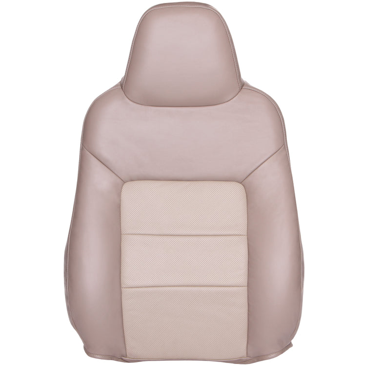 Front view of driver in Medium Parchment w/ Light Parchment Insert for Ford Expedition