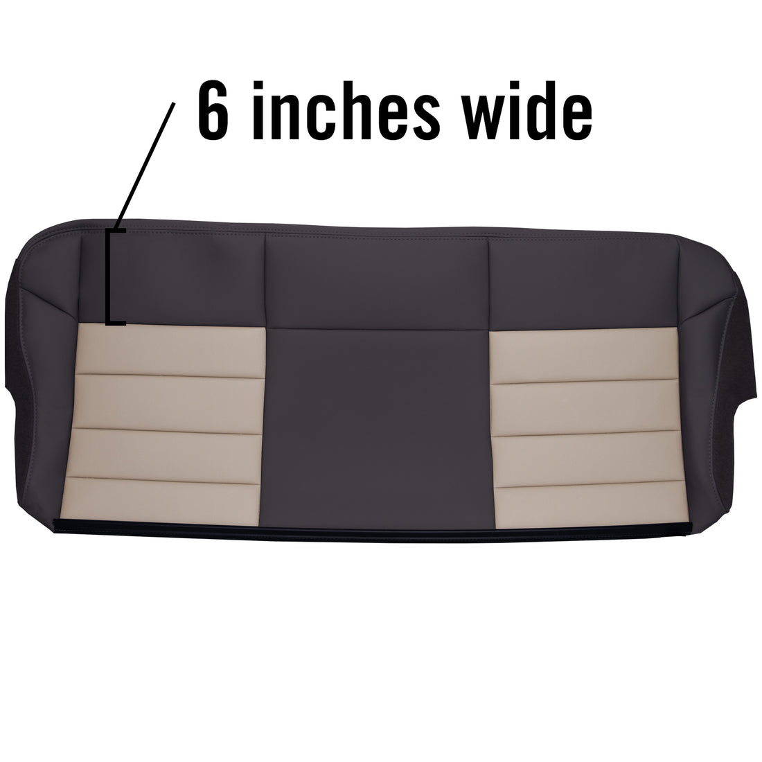 Front view of passenger in Charcoal Black w/ Medium Pebble Insert for Ford Excursion