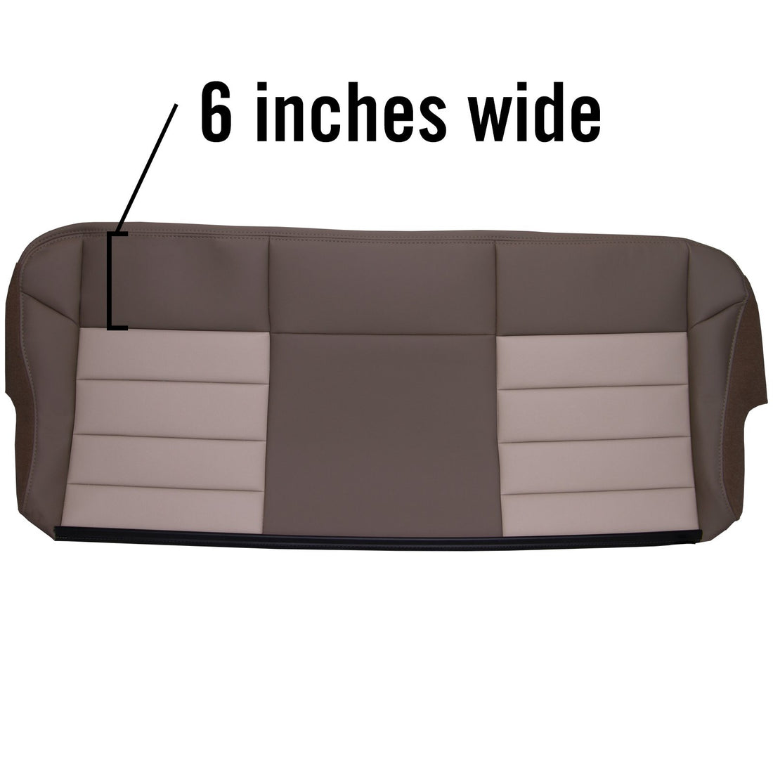 Front view of driver in Dark Parchment w/ Medium Parchment Insert for Ford Excursion