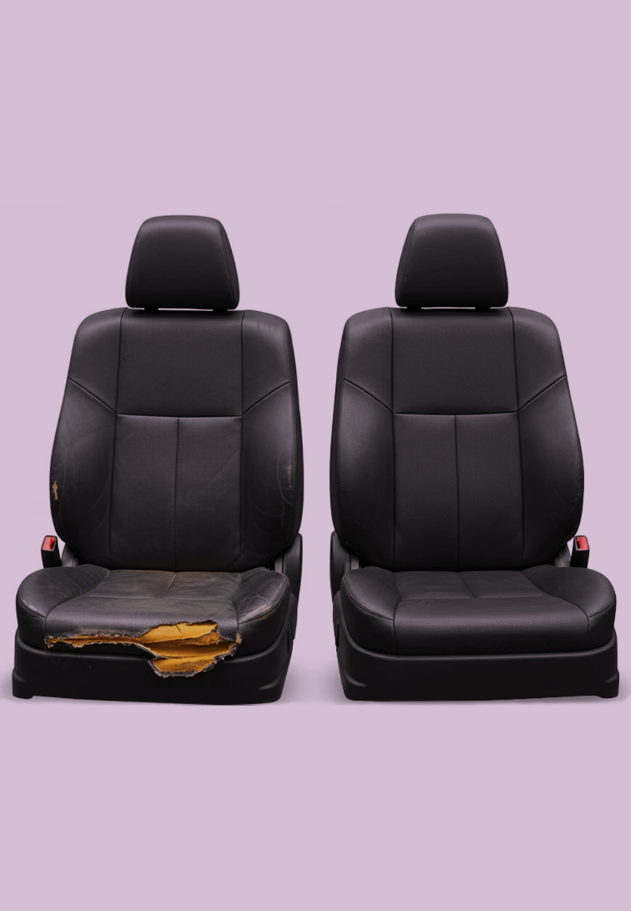 Chevy Suburban Seat Covers, Before & After.