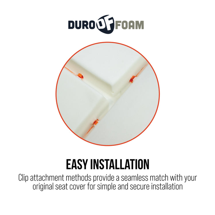 2017 - 2022 Ford F250 XLT - Driver Side Bottom Replacement Durofoam Cushion.  Compatible w/ or w/out Heated Seats - Replaces OEM Part # FL3Z-15632A23-A or FL3Z-99632A23-C (heat element not included)