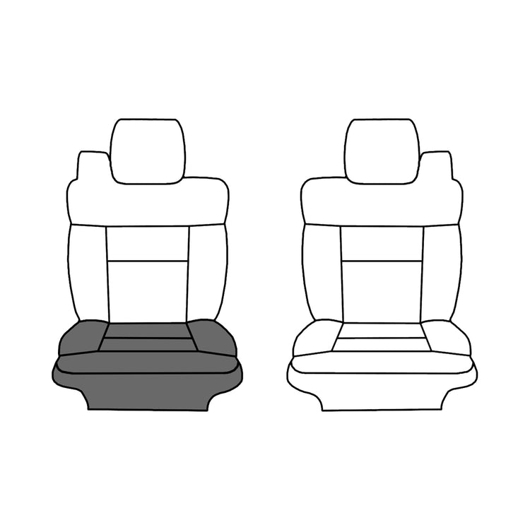 Front view of passenger in Medium Parchment for Ford Expedition