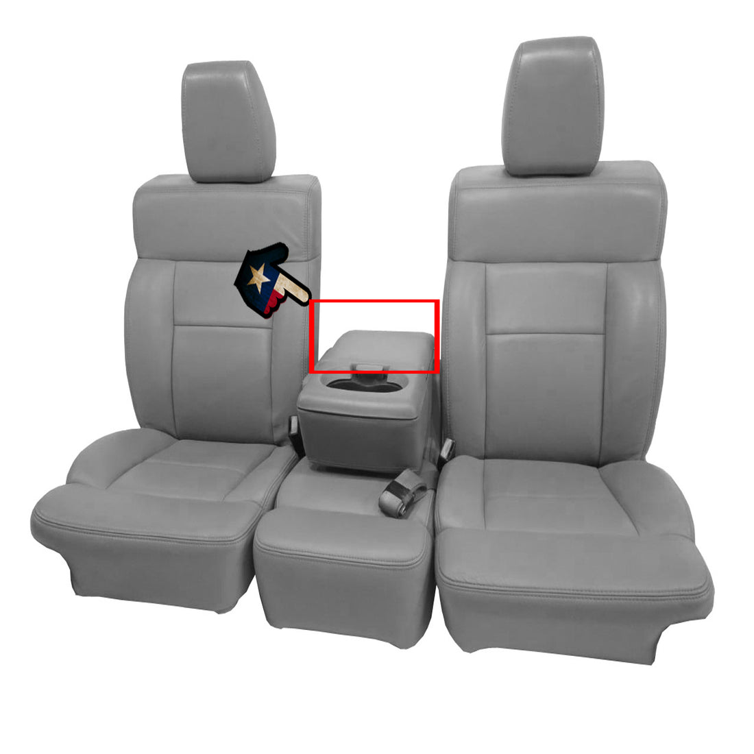 Front view of passenger in Light Parchment for Ford F150