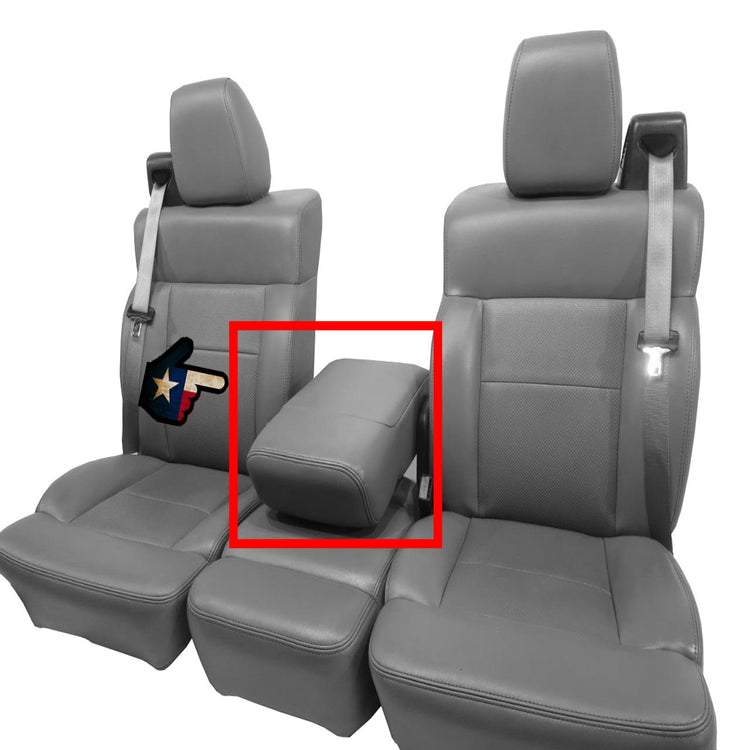 Front view of passenger in Medium Pebble for Ford F150