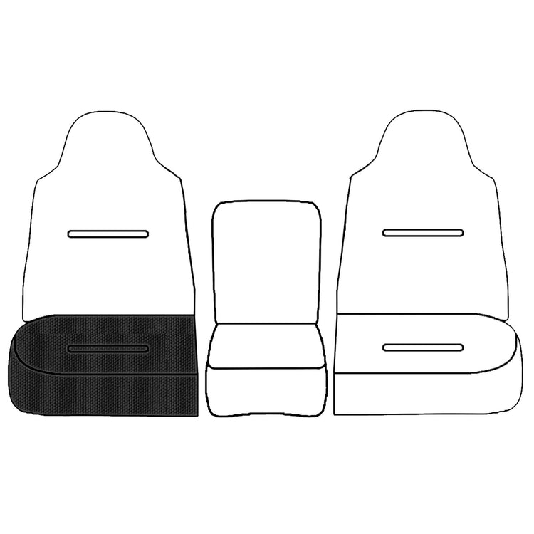 Front view of driver in Dillo Black for Ford F250