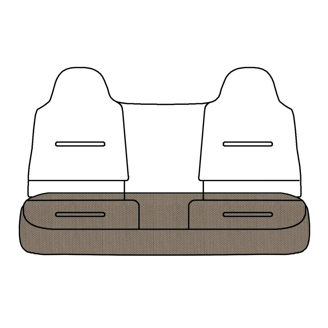 Front view of driver in Dillo Khaki for Ford F250