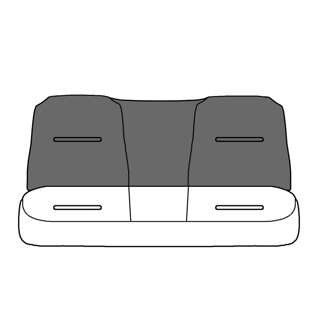 Front view of passenger in Medium Pebble for Ford F250