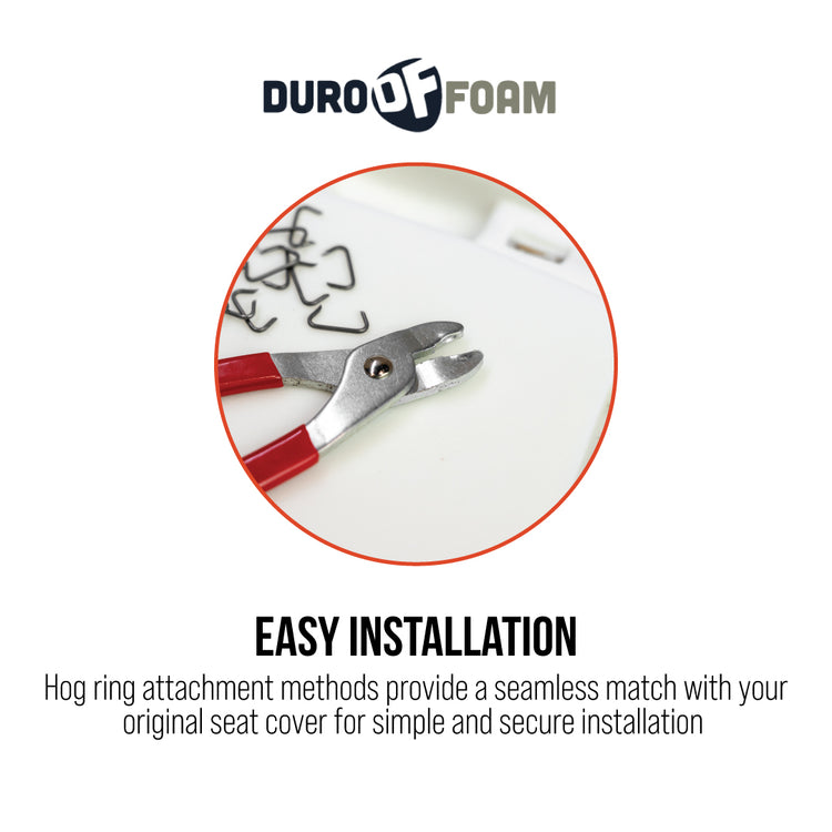 2010 - 2018 Dodge Ram 2500/3500 Crew Cab - Driver Side Replacement Durofoam Bottom Cushion - Bucket or 40/20/40 Seat Style - Replaces OEM Part # 68050461AA