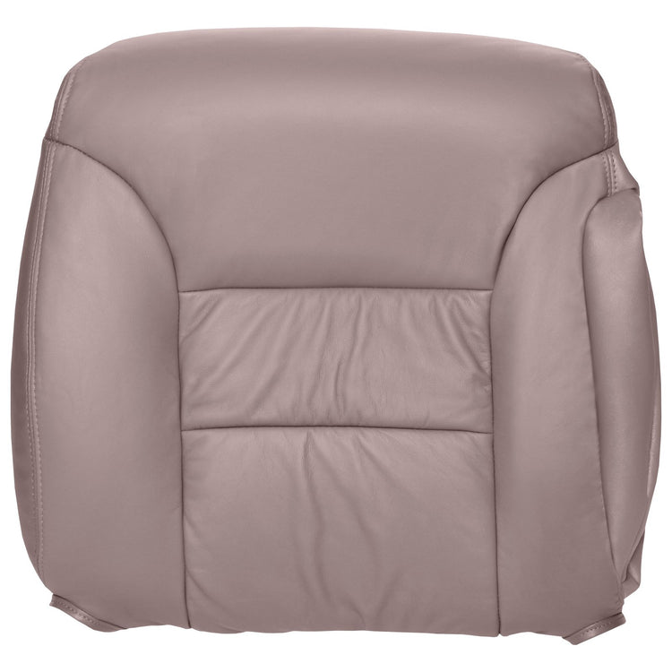 1996 - 1998 Chevrolet Silverado / GMC Sierra - Front Row Bucket Seats, Passenger Side Top Cover Leather Seat Cover, Medium Neutral All Vinyl